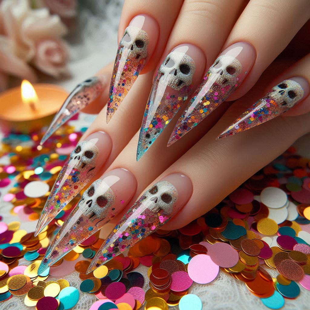 Confetti Party Nails