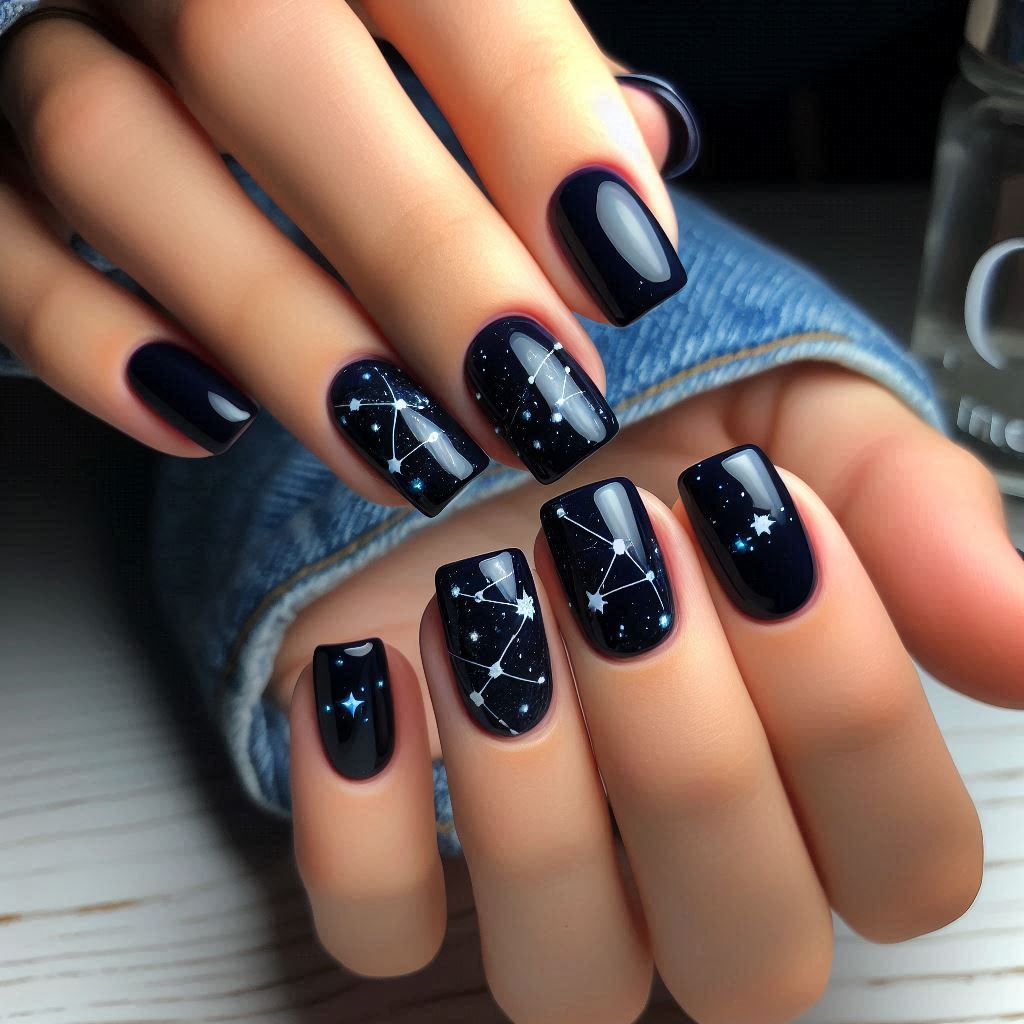 Starry Night Nails