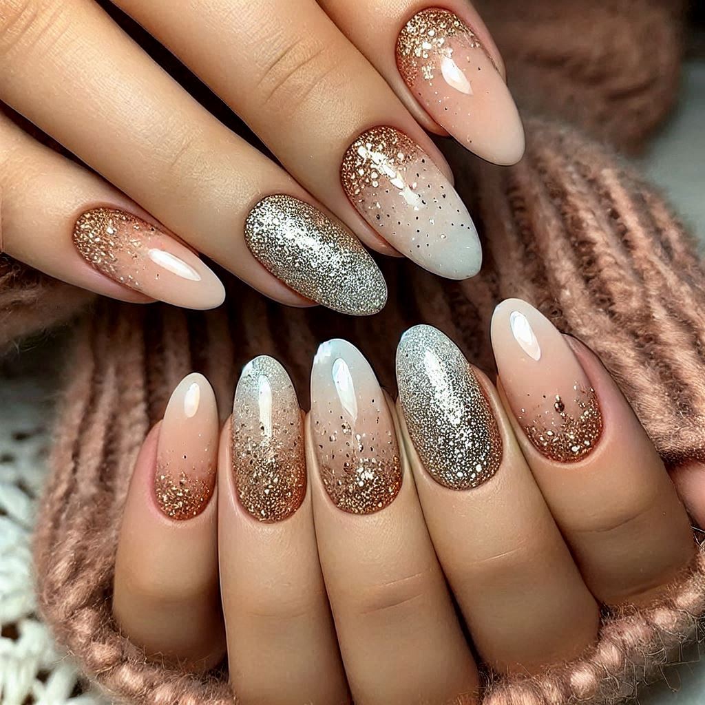 Glitter Ombre Nails