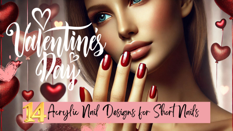 14 Red, Pink, and Perfect Valentine's Acrylic Nail Designs for Short Nails