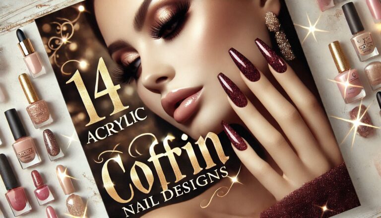 14 Acrylic Coffin Nail Designs