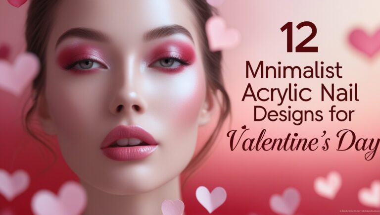 12 Minimalist Acrylic Nail Designs for Valentine’s Day