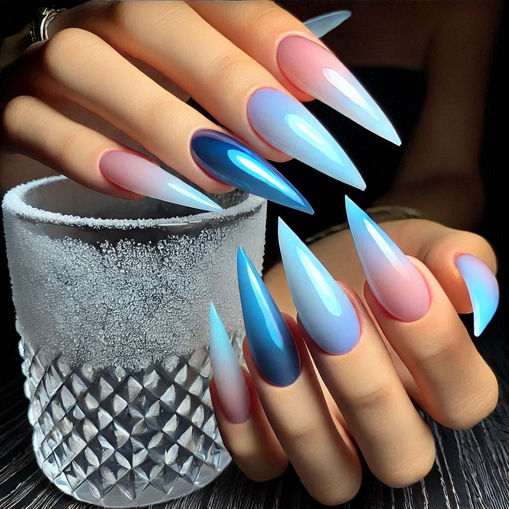 Icy Blue Ombre