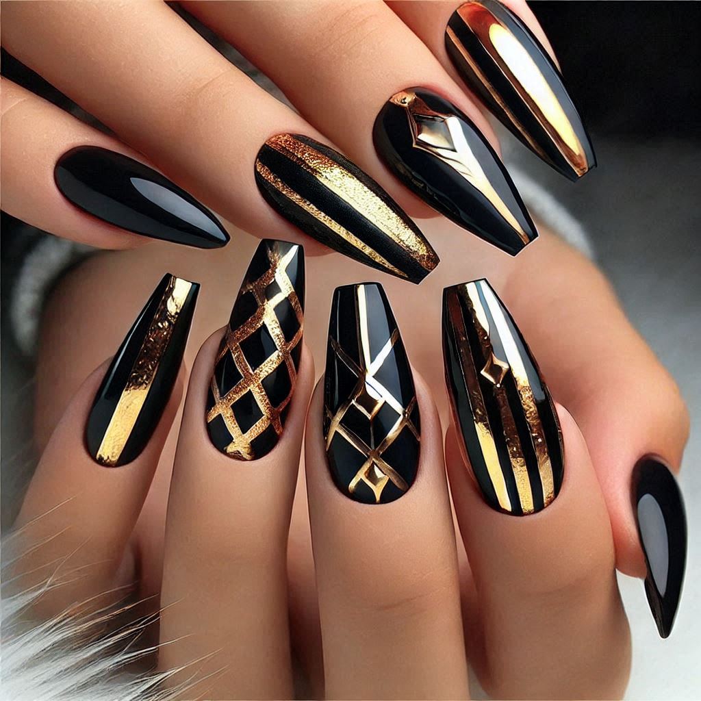 Black and Gold Glam