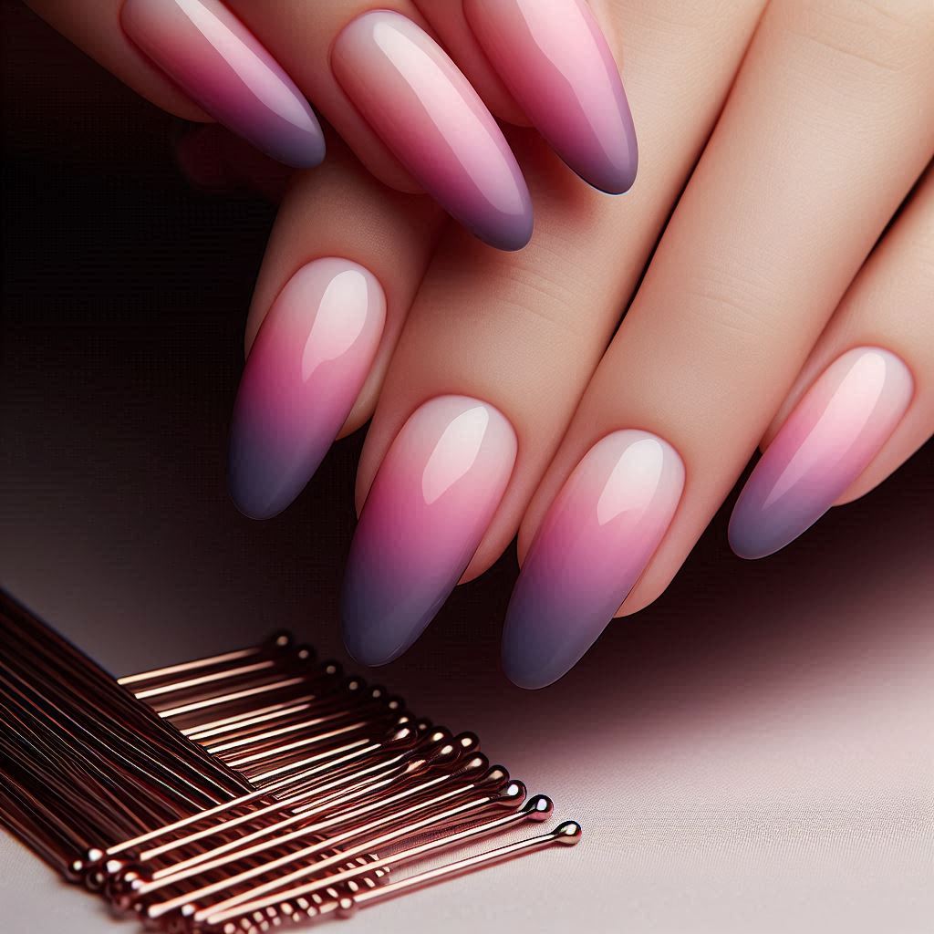 Easy Gradient Nail Art with Bobby Pins