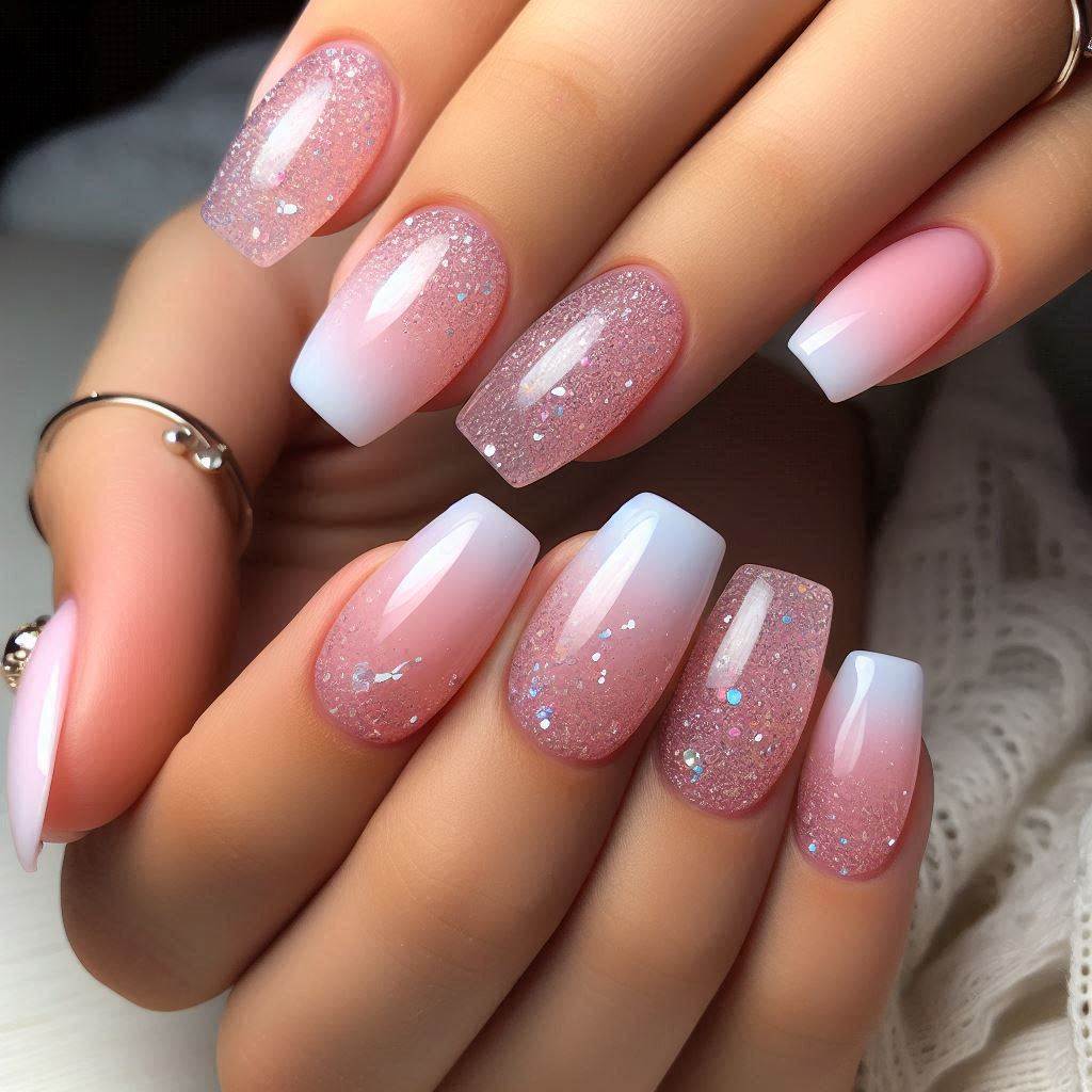 Frosted Glitter Ombre