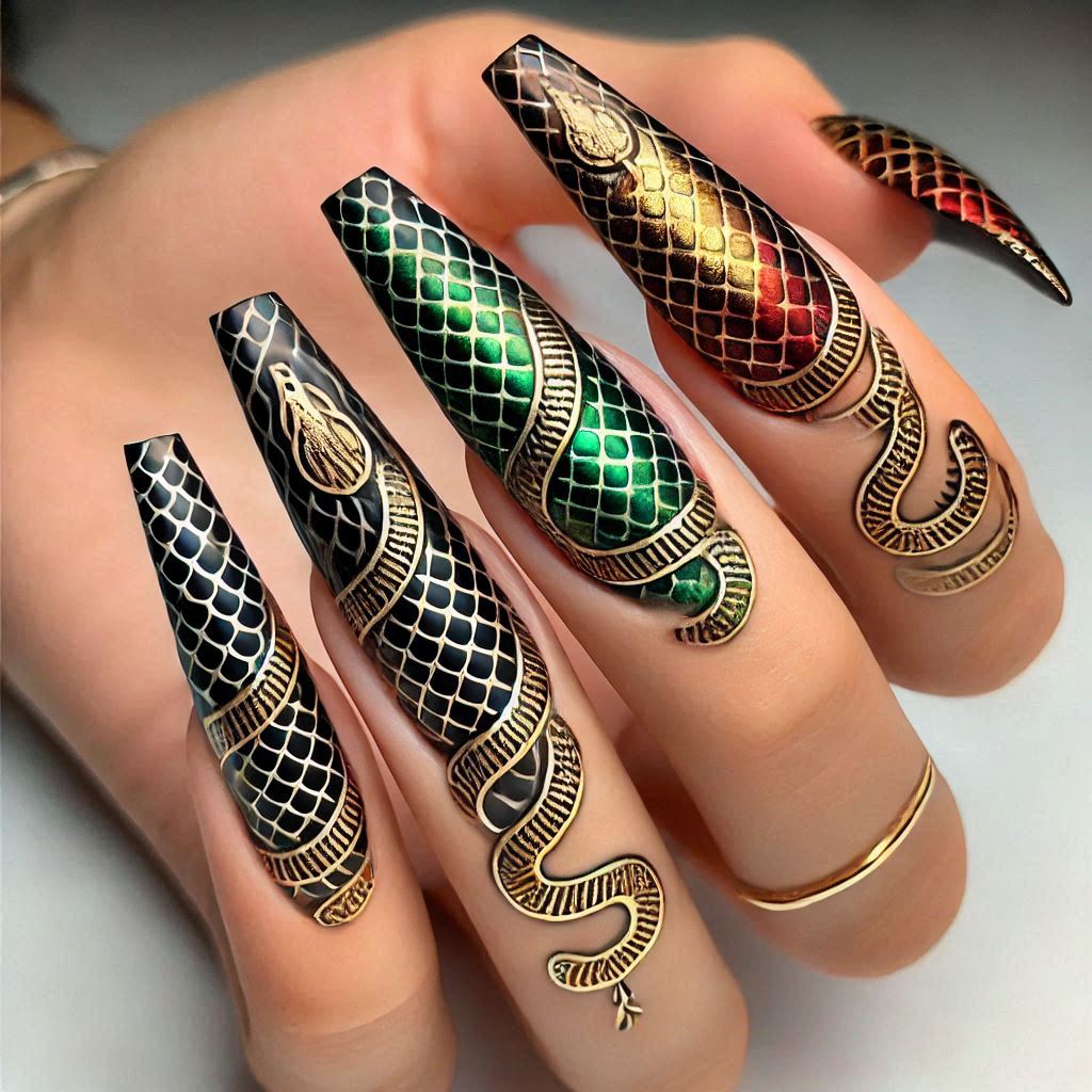 Ombre Snake Scales