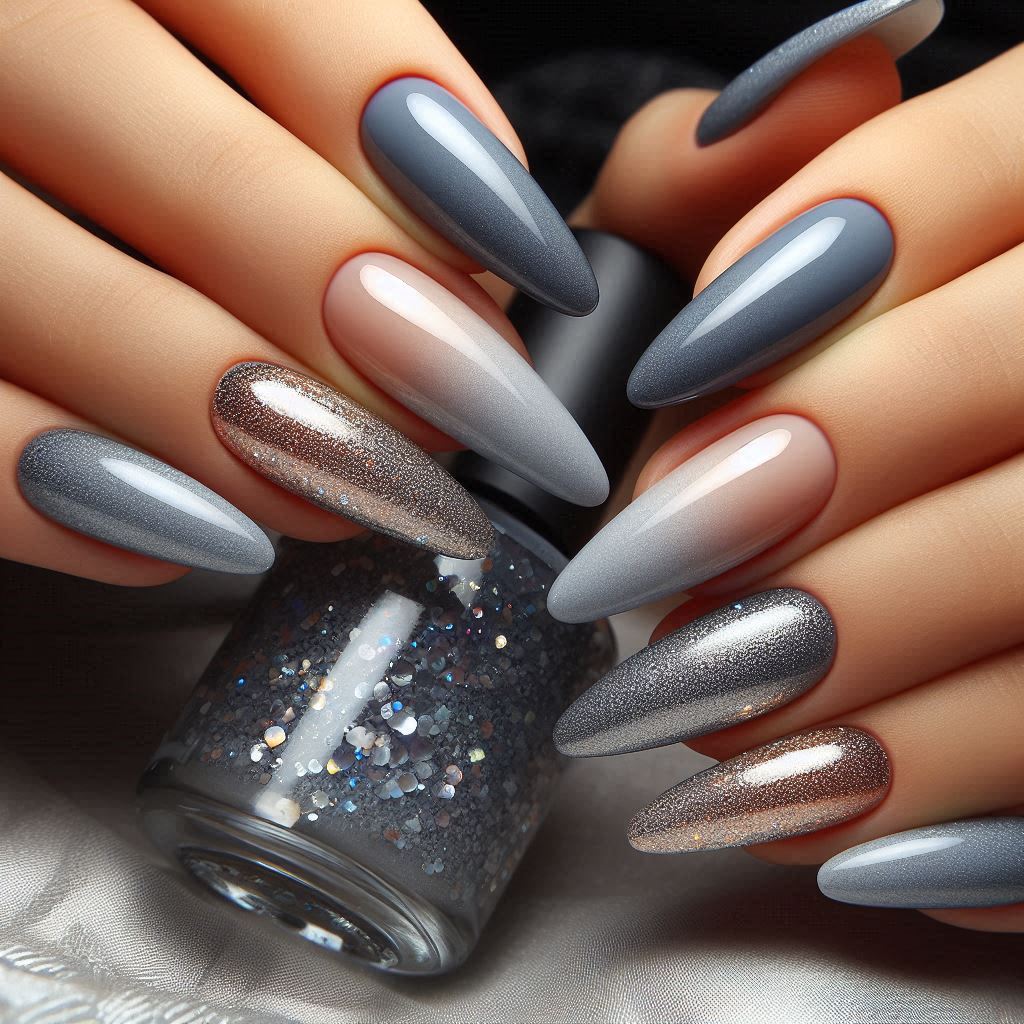 Grey to Silver Ombre