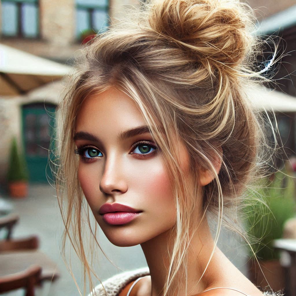 Chic Messy Low Bun