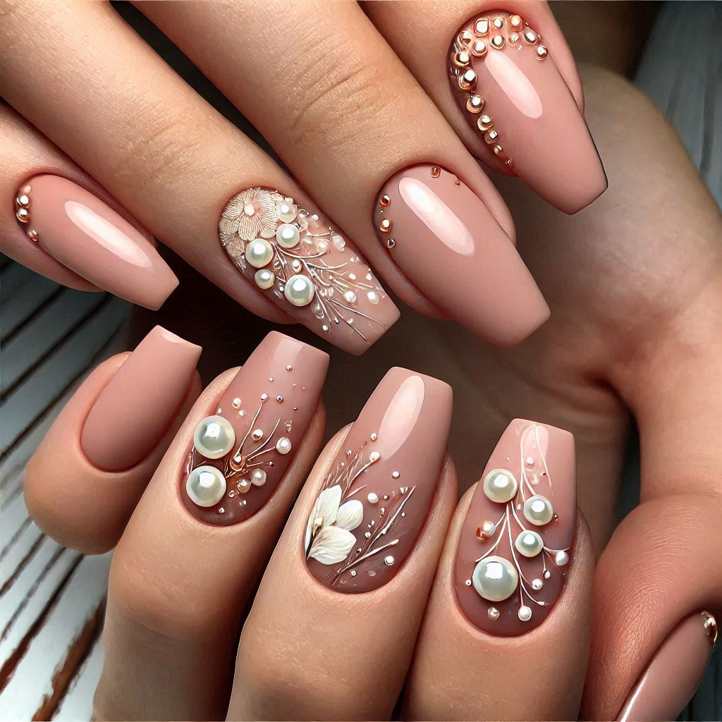 earl-Embellished Nails