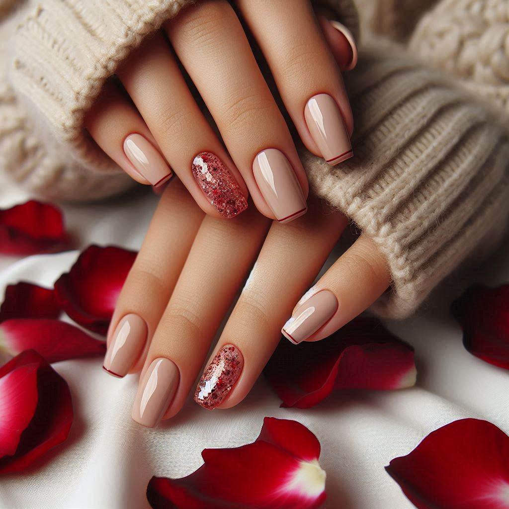 Glitter French Tips