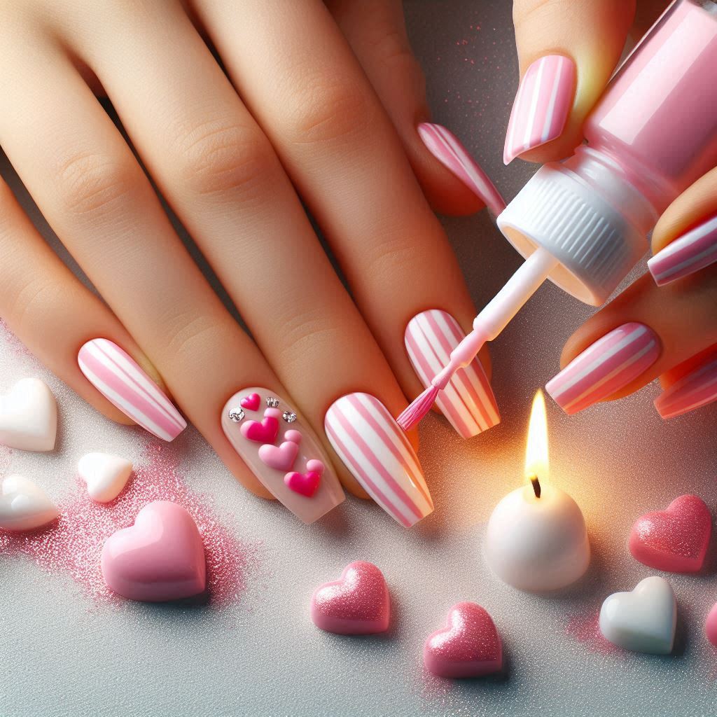 Pink and White Stripes