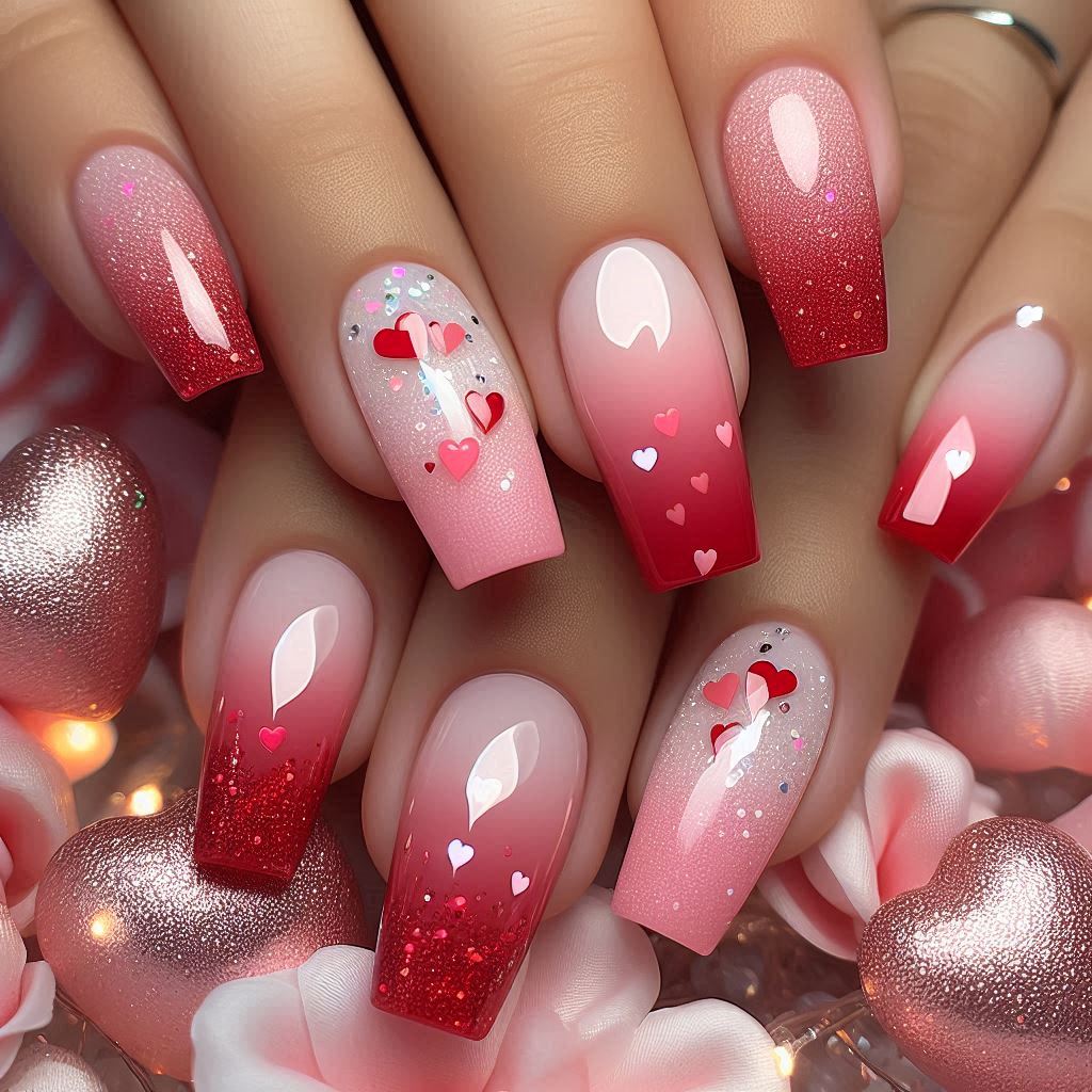 Ombre Love Nails