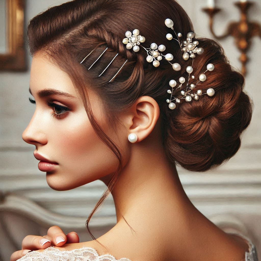 Chignon with a Side Twist