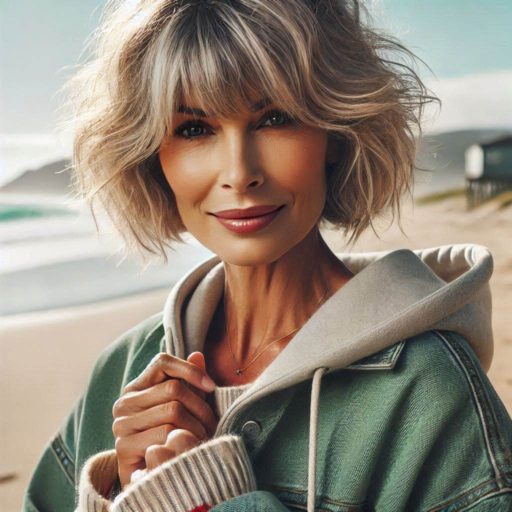 Shag Cut with Layered Bangs