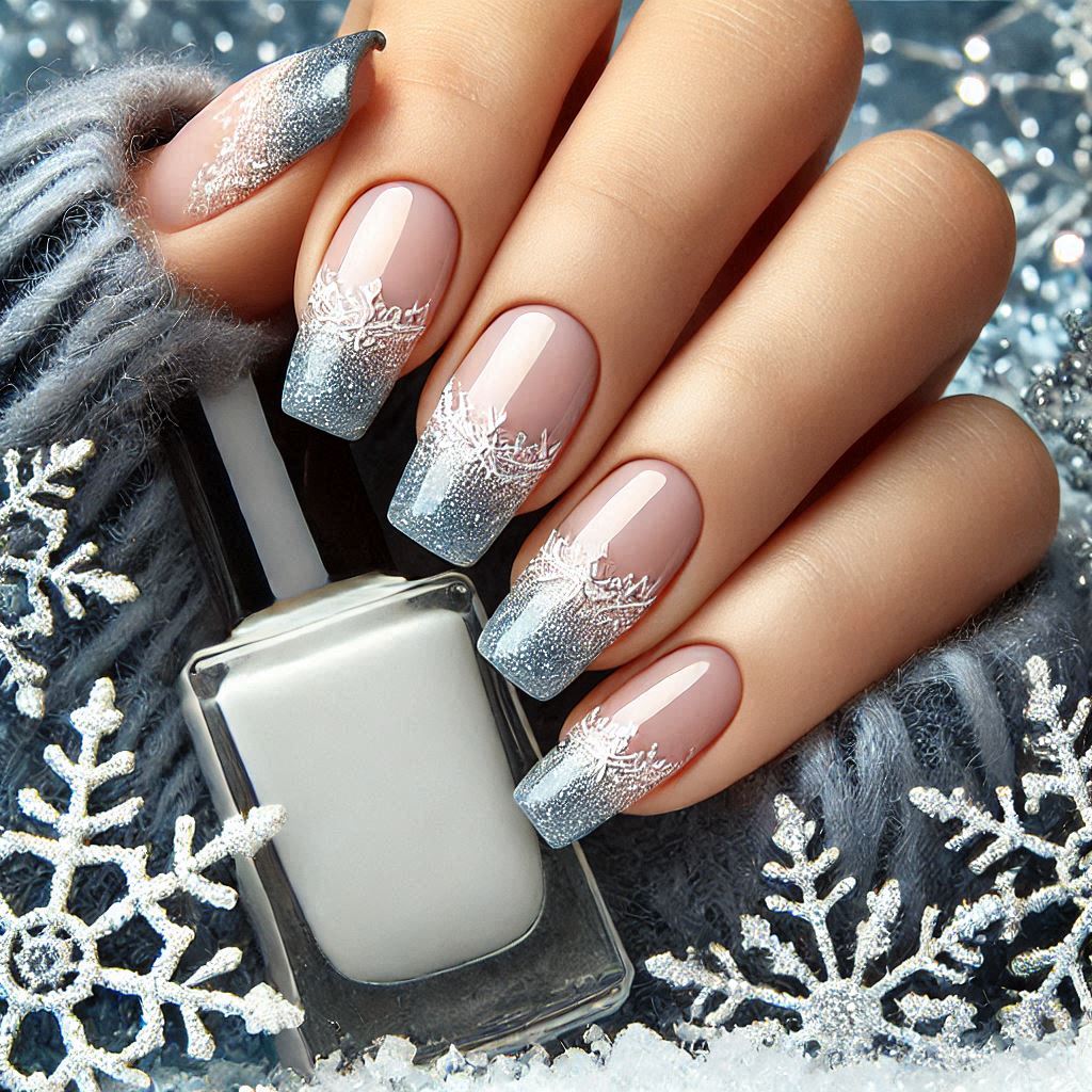 Frosty French Tips