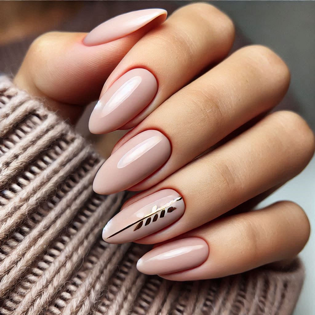 Simple Fall Nail Ideas Acrylic Almond