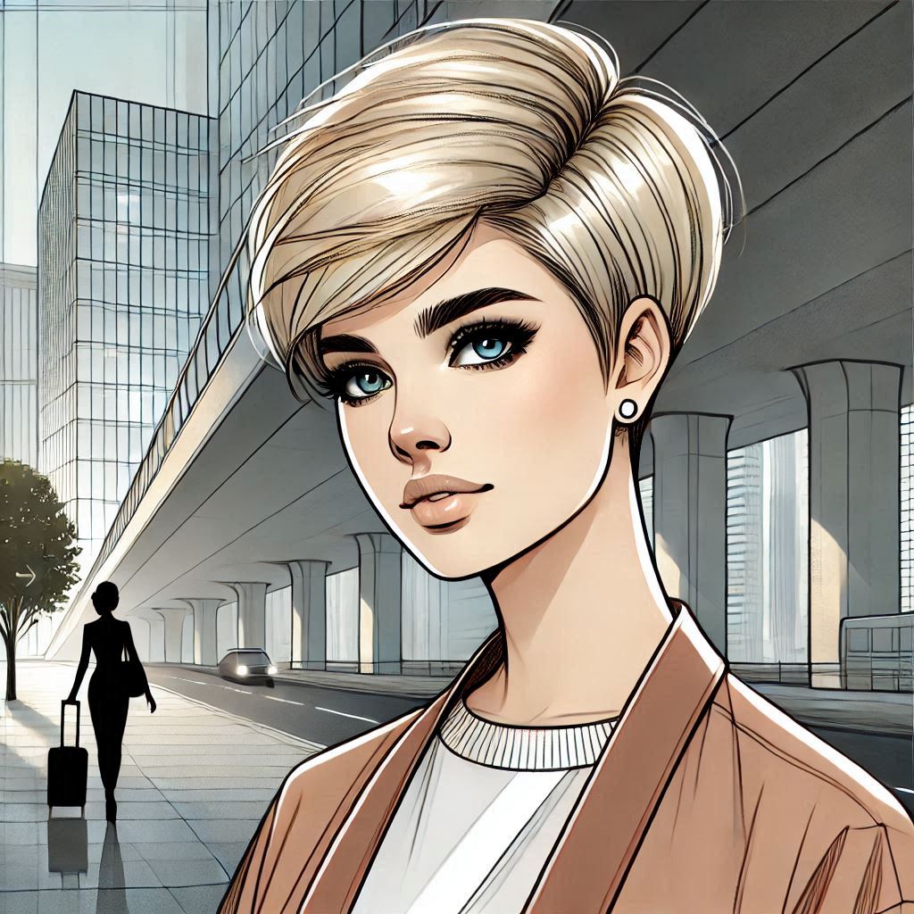 Bold Blonde Pixie Cut