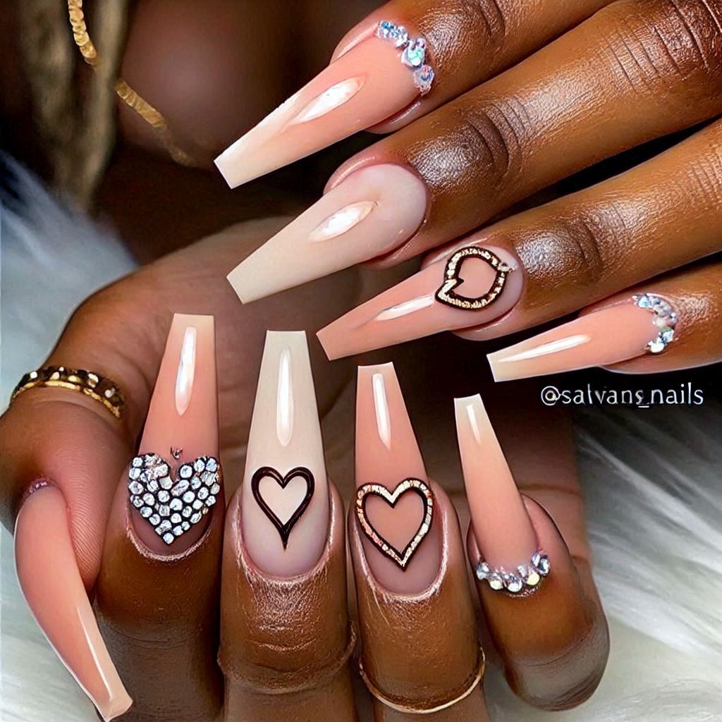 Rhinestone Heart Accents