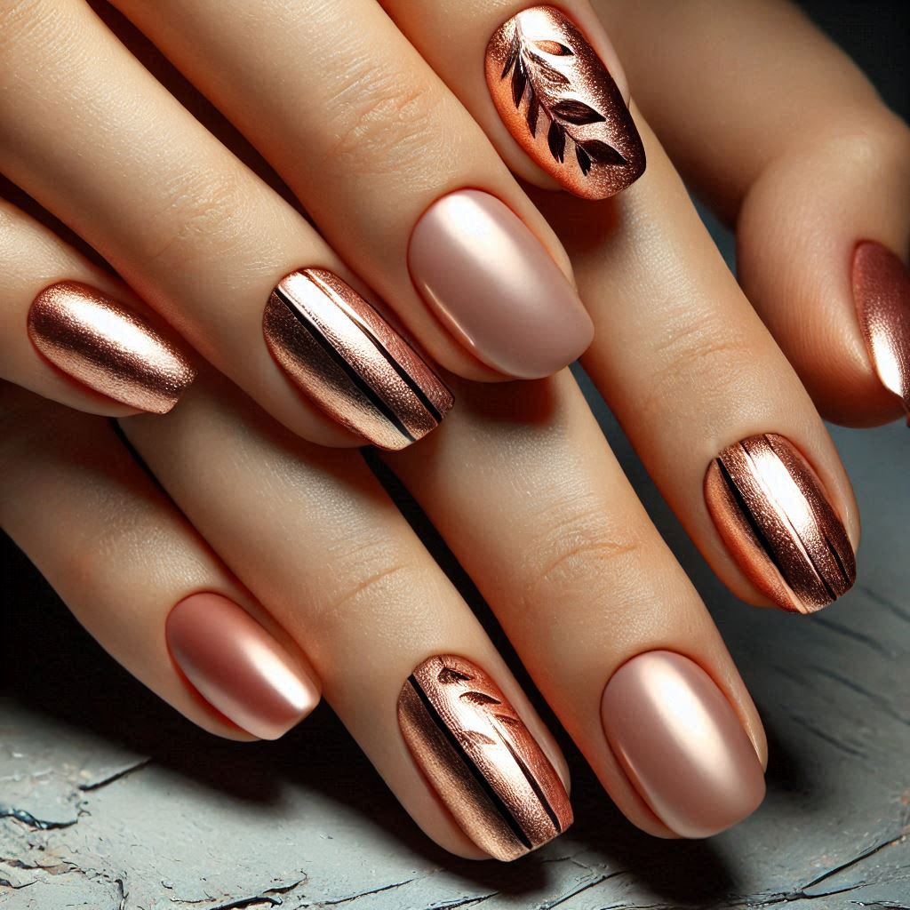 Metallic Rose Gold Glam