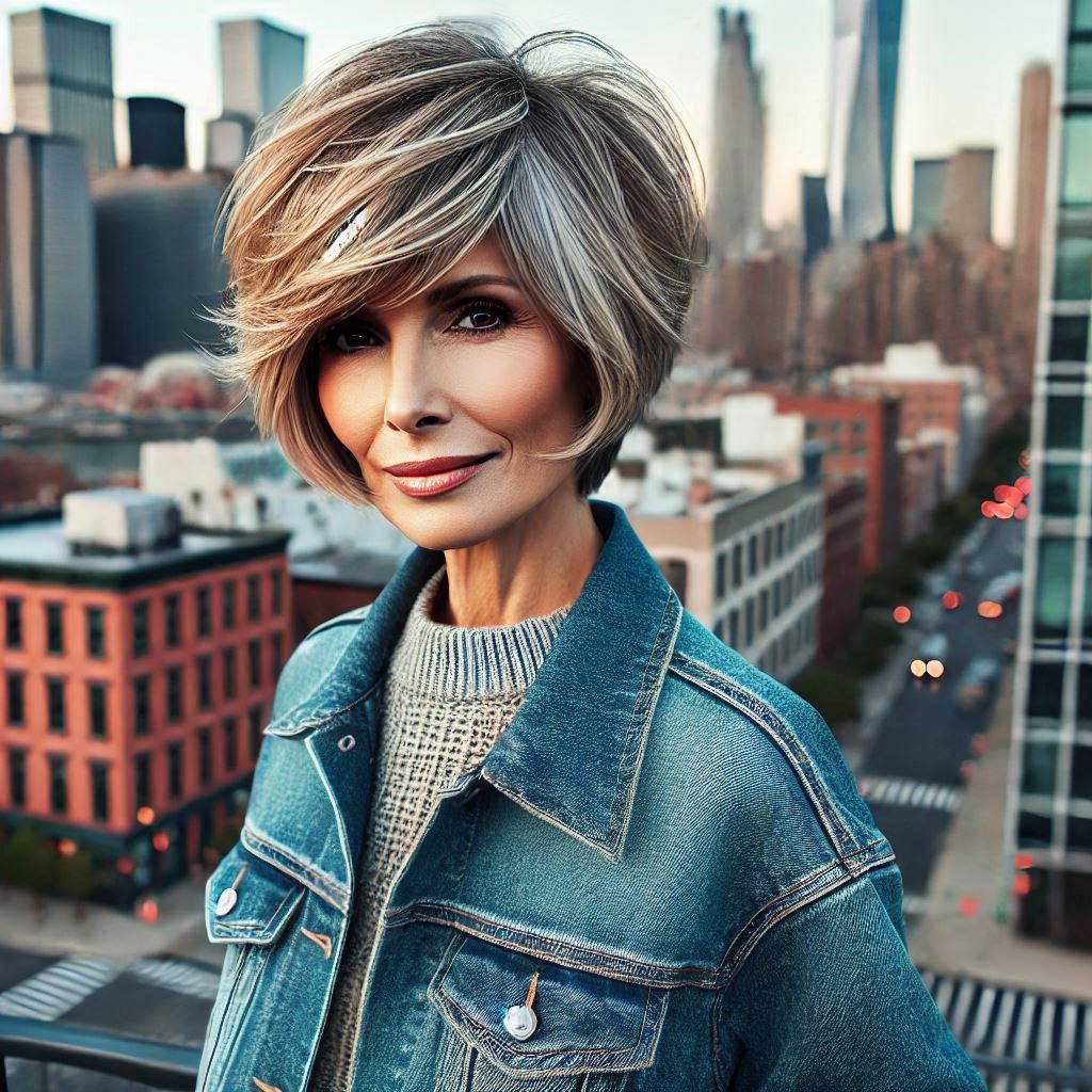 Textured Bob with Asymmetrical Bangs