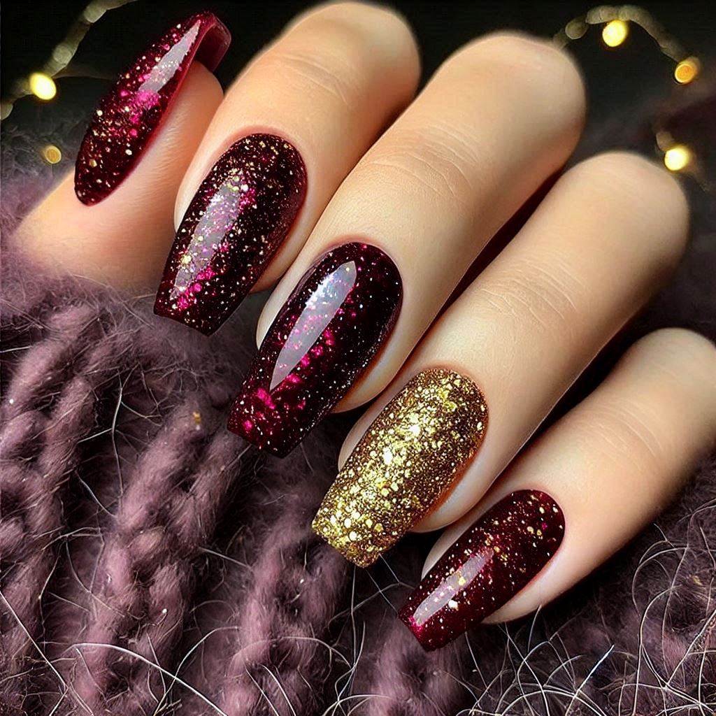 Glitter and Glam: Sparkling Winter Nails