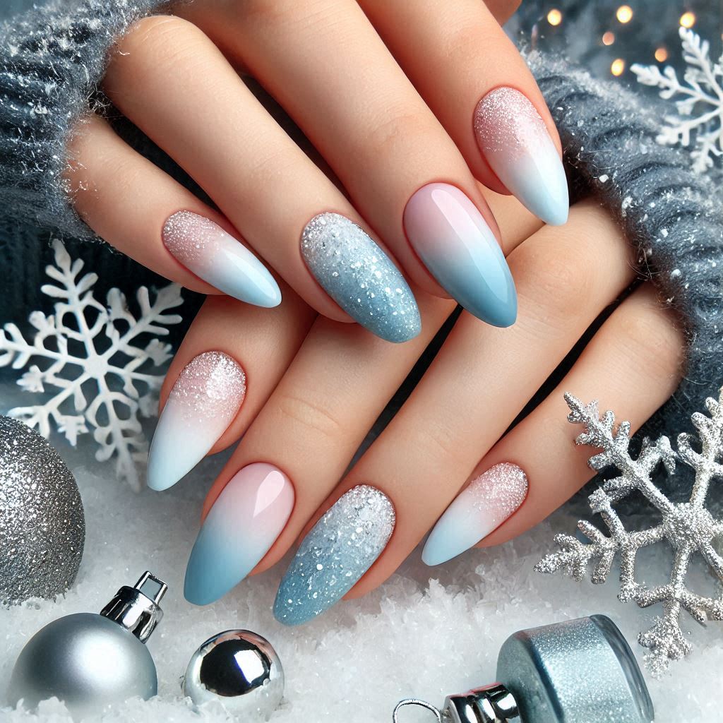 Frosty Blue Ombre