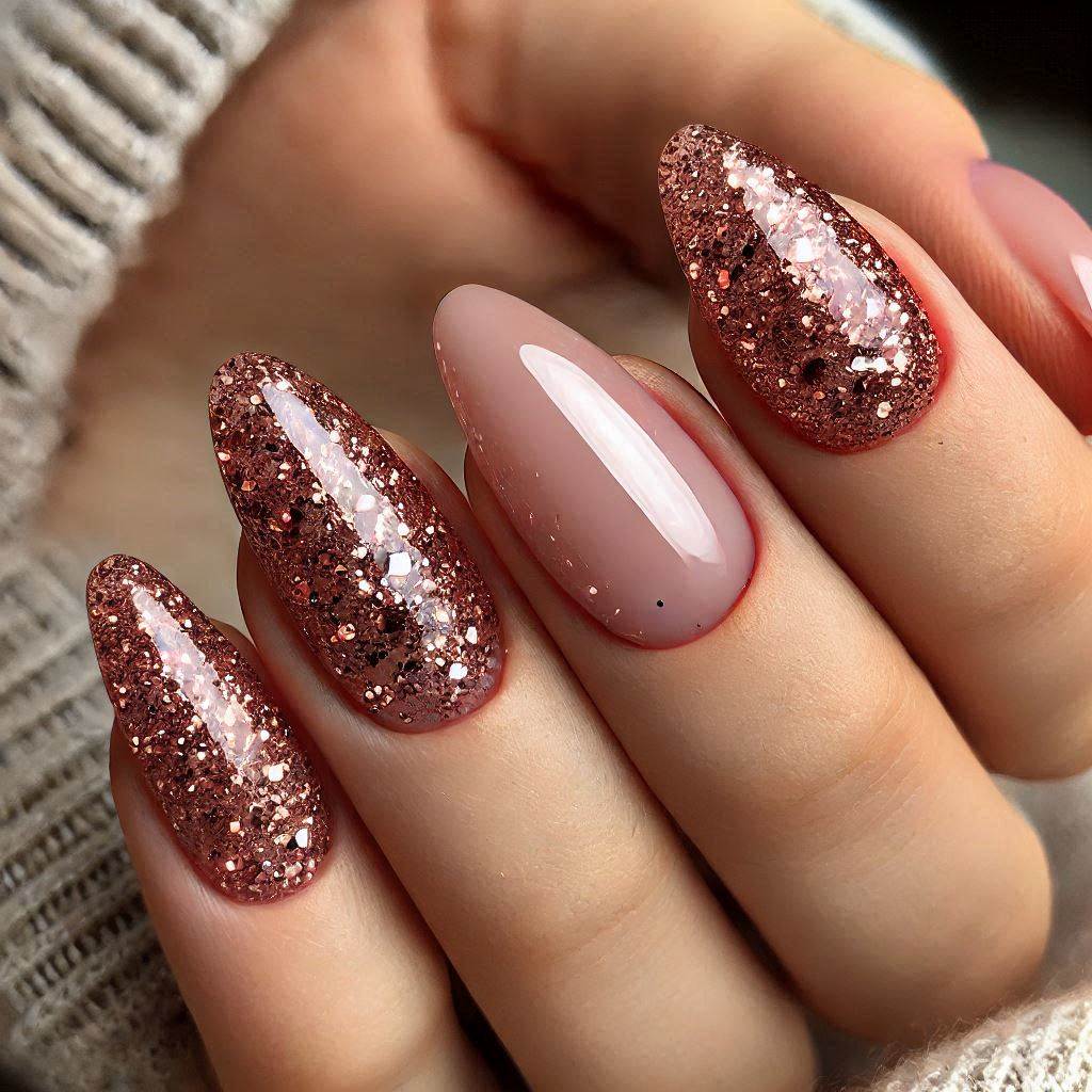 Rose Gold Winter Sparkle