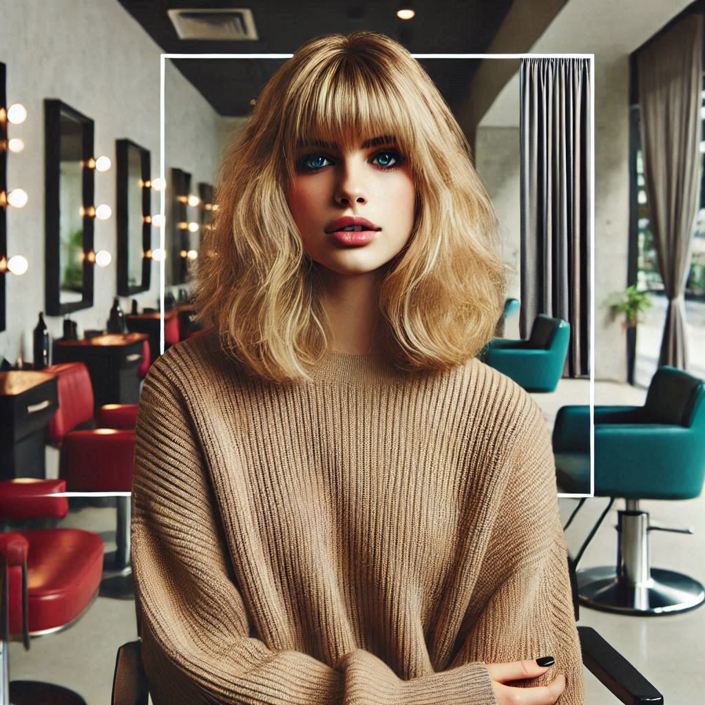  Retro Curtain Bangs with Shag Cut