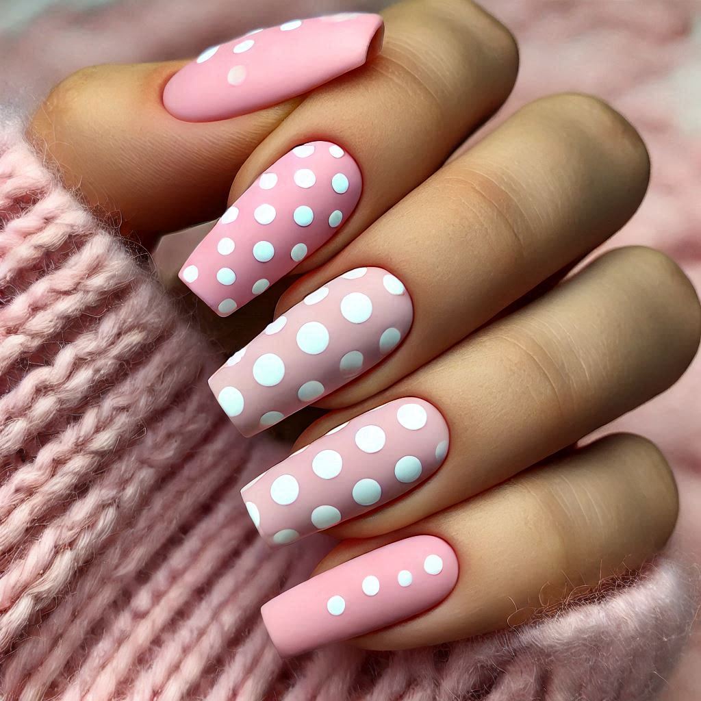 Polka Dot Party Nails