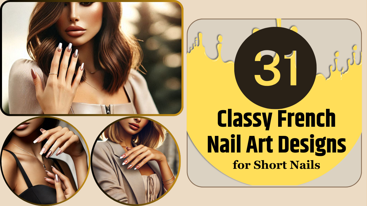 31 Classy French Nail Art Designs for Short Nails