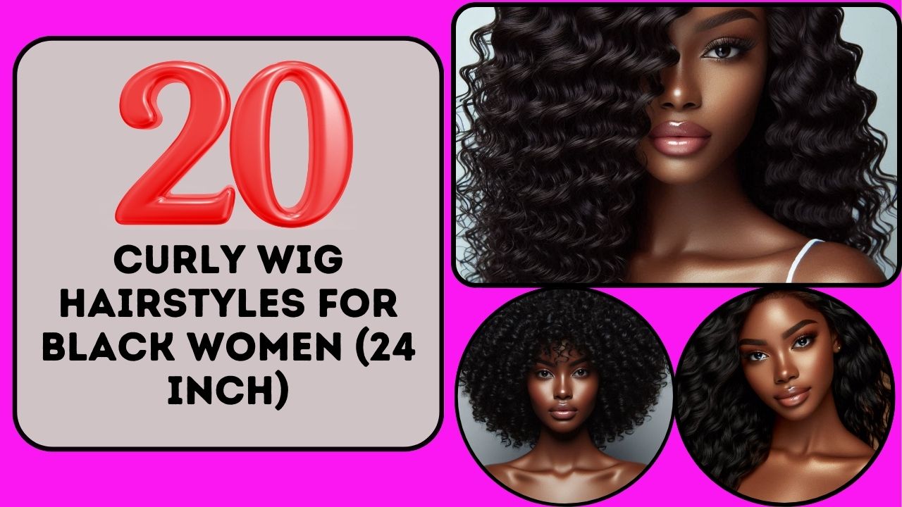 20 Curly Wig Hairstyles for Black Women (24 Inch)