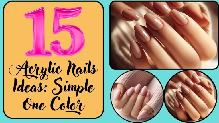 Acrylic Nails Ideas: Simple One Color