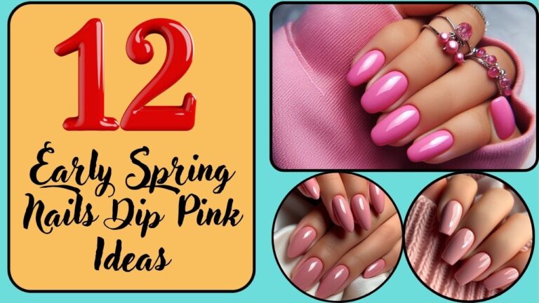 Early Spring Nails Dip Pink Ideas