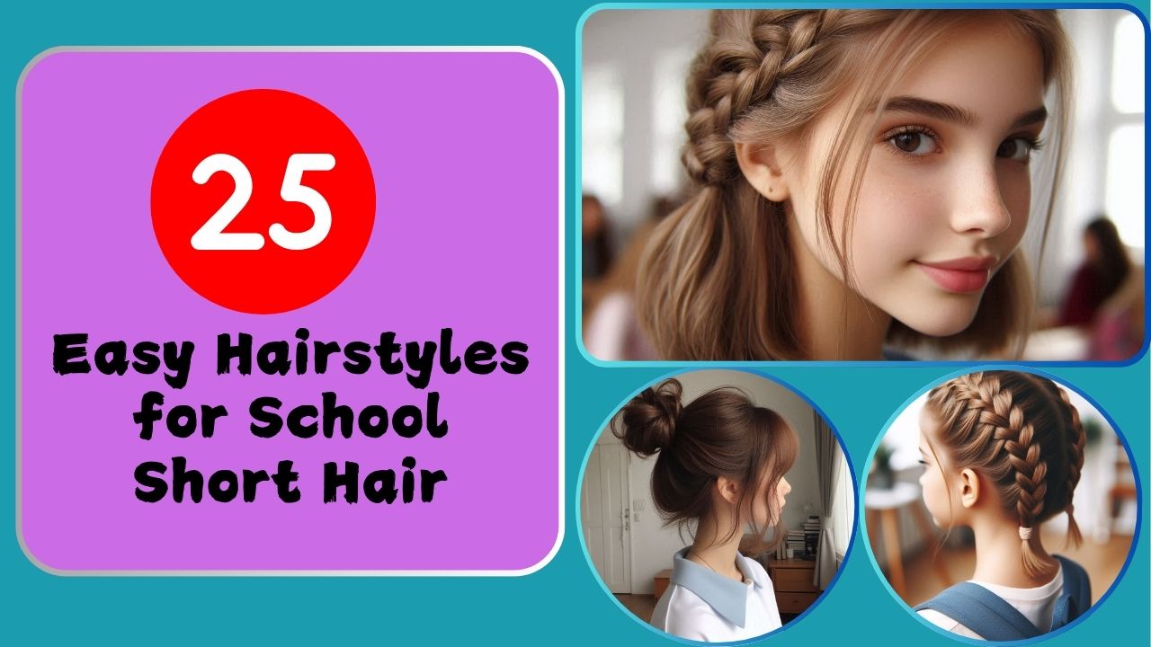 25 Easy Hairstyles for School Short Hair