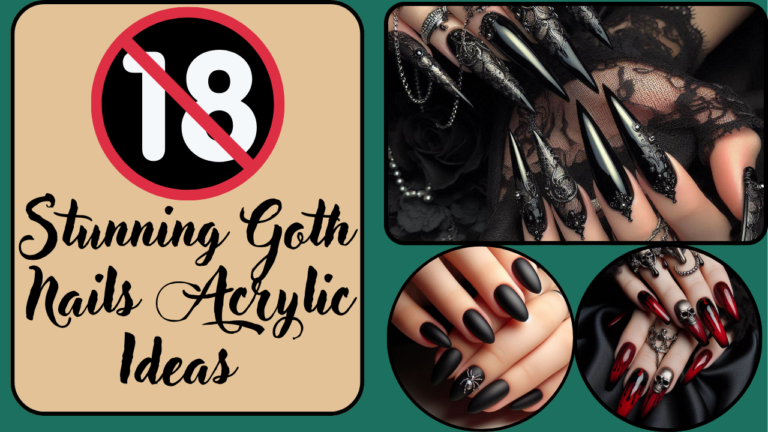 18 Stunning Goth Nails Acrylic Ideas to Elevate Your Dark Aesthetic