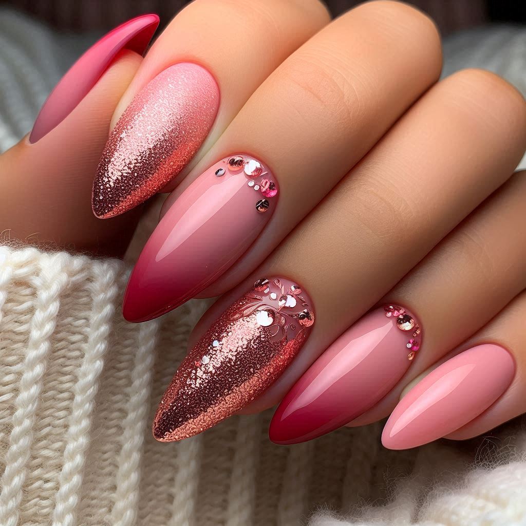 Rose Gold Glitter Glam