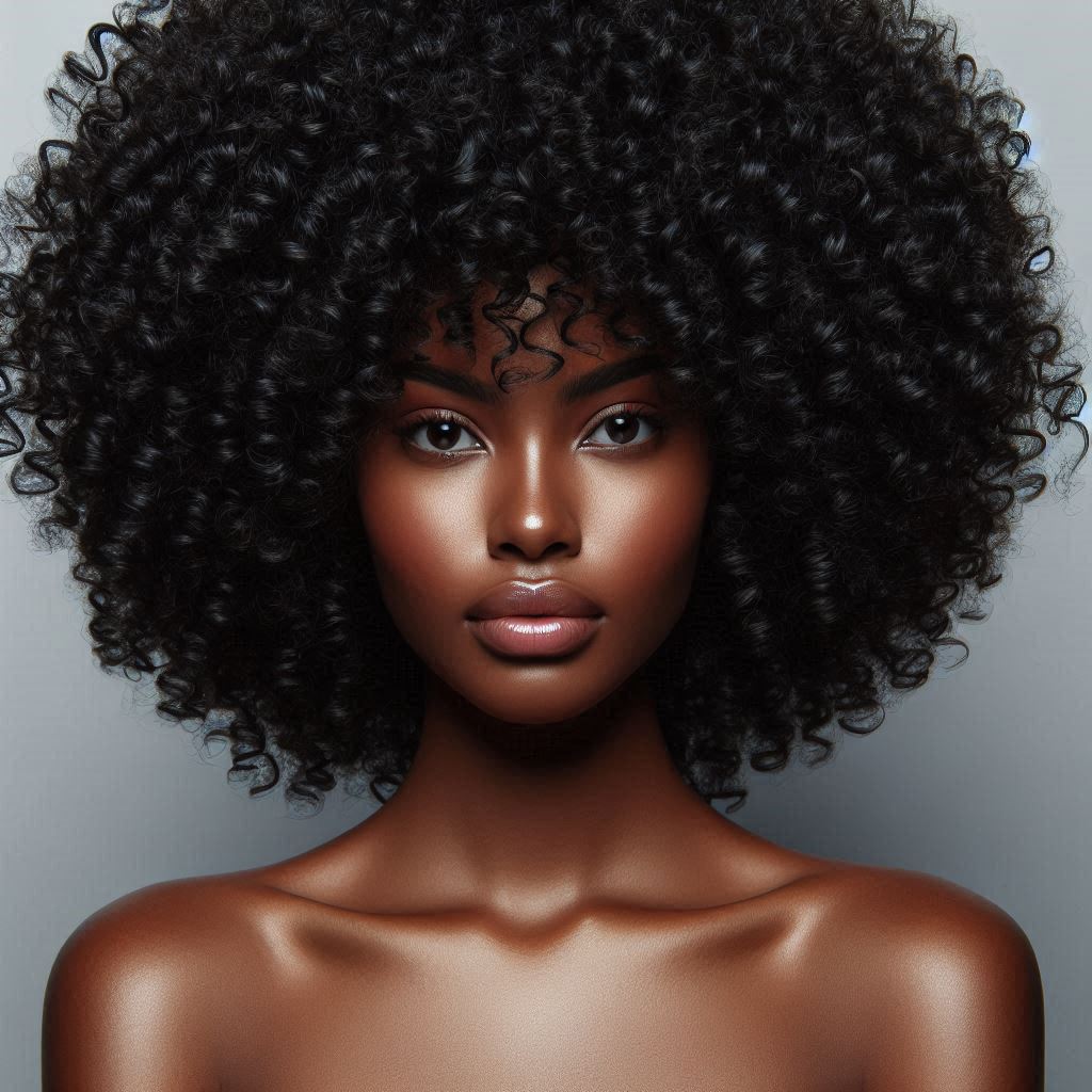 Voluminous Afro Curls