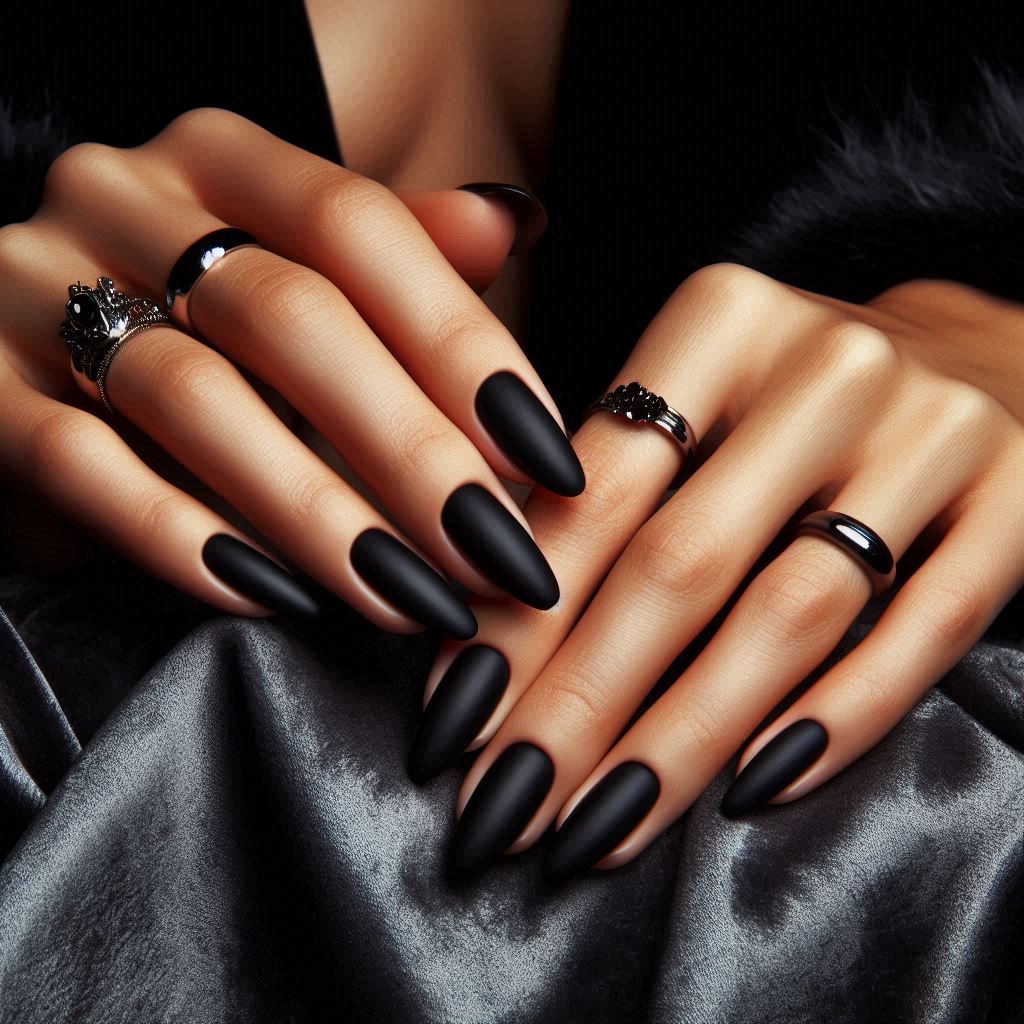 Elegant Black Nails