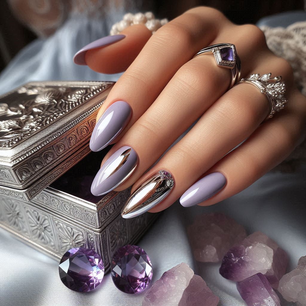 Romantic Purple with Silver Chrome Accents