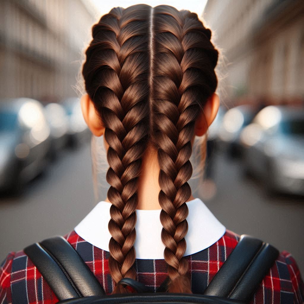 French Braided Pigtails