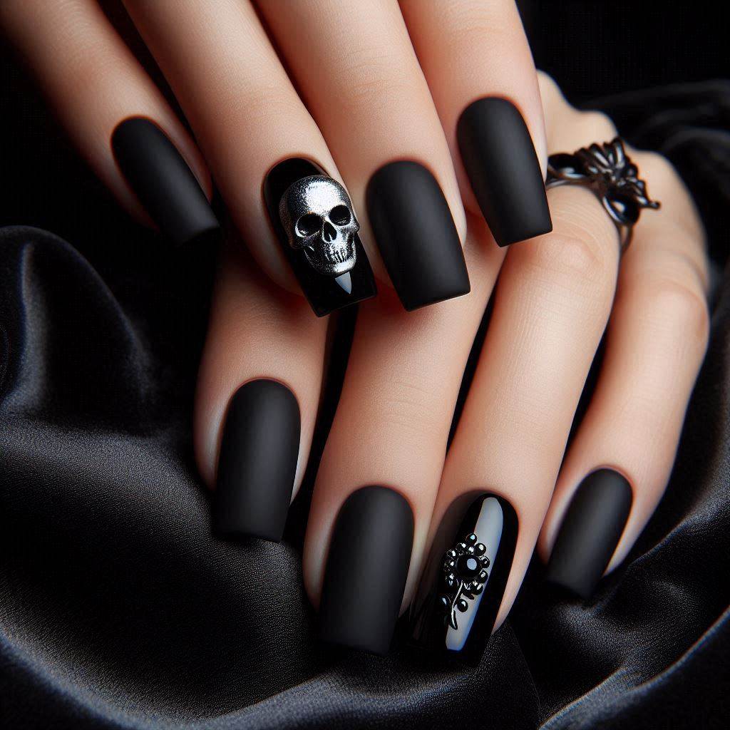 Square Goth Nails Acrylic for a Bold and Modern Touch