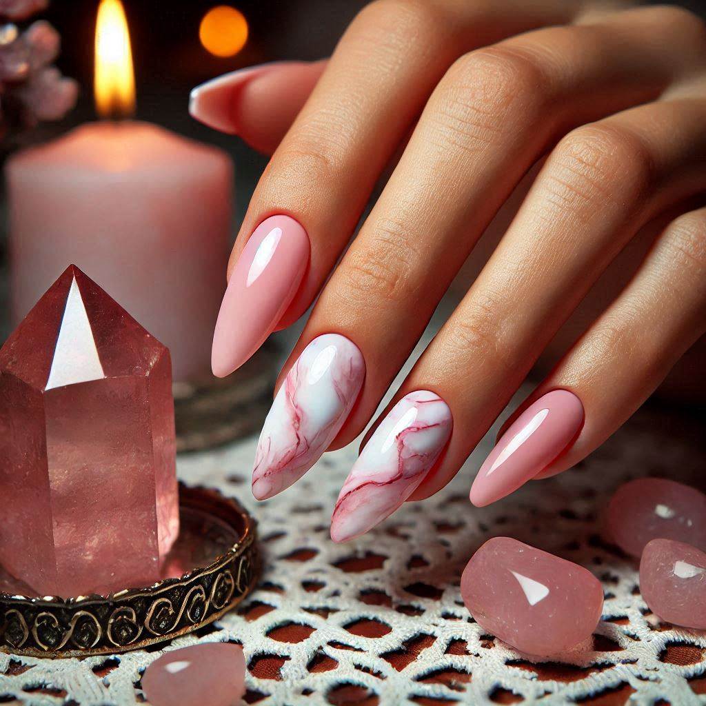  Pink and White Marble Effect for a Soft, Romantic Look