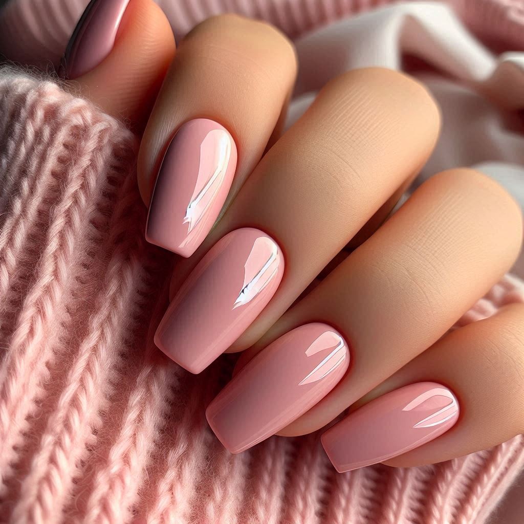  Rose Blush Dip Nails