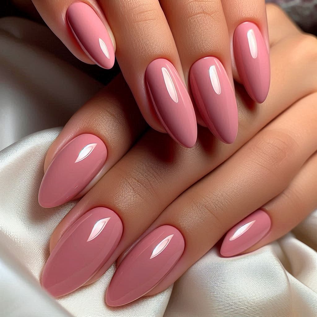 Ombre Pink Dip Nails