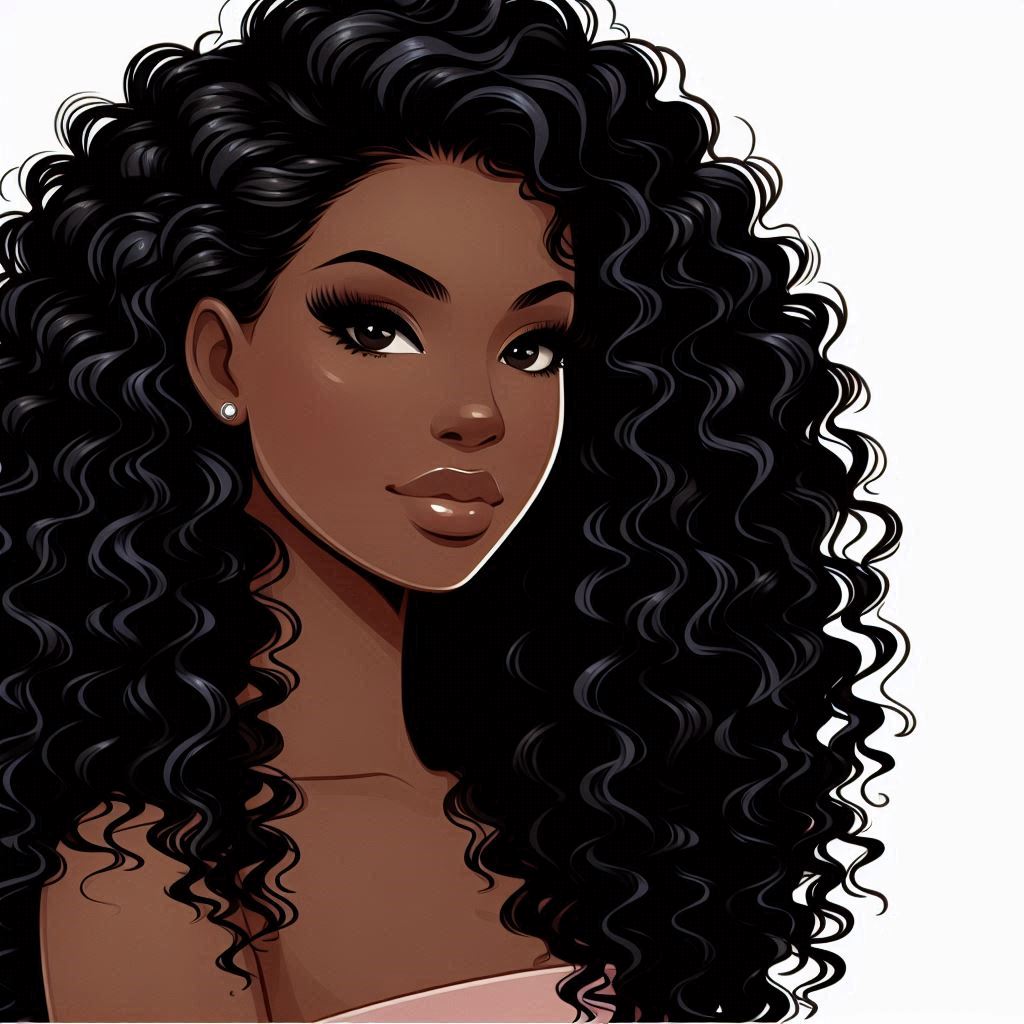 Side-Swept Curly Wig