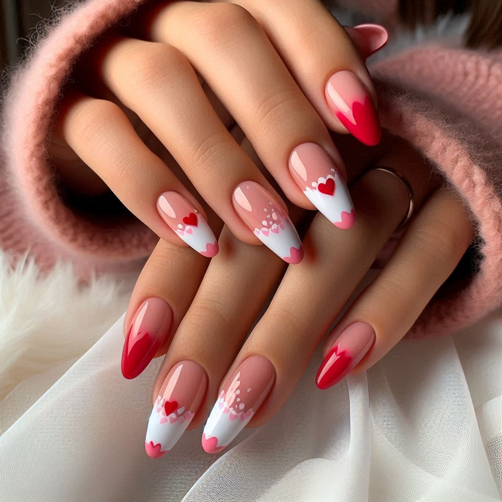  Classic Red and Pink Heart Tips