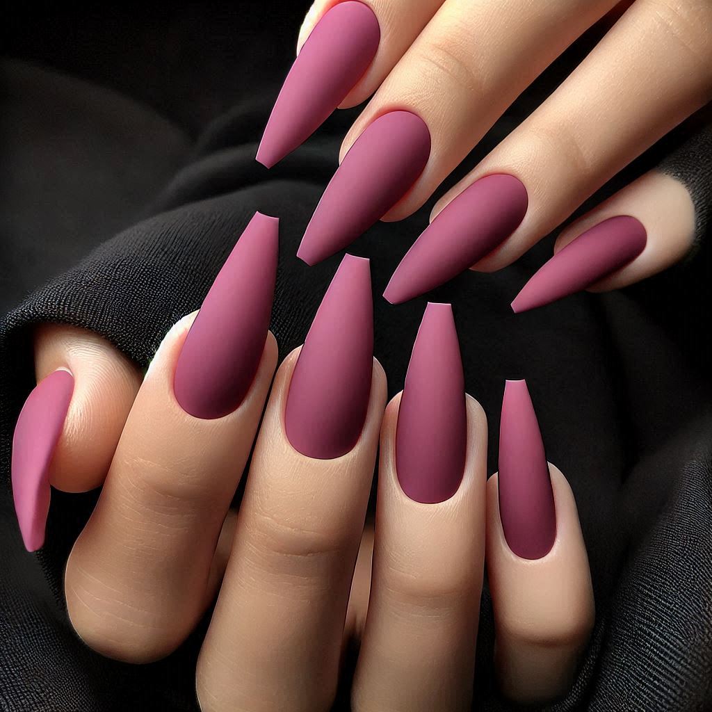 Dark Pink with a Matte Finish