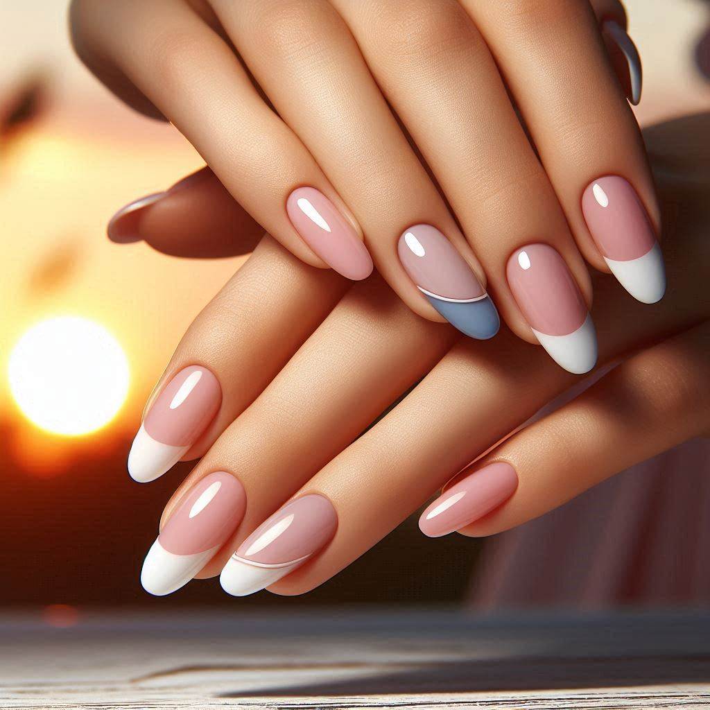 Classic French Tip with a Twist – Timeless Yet Modern