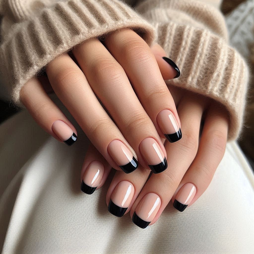 Black French Tips